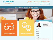 Tablet Screenshot of fairmounteyecare.com